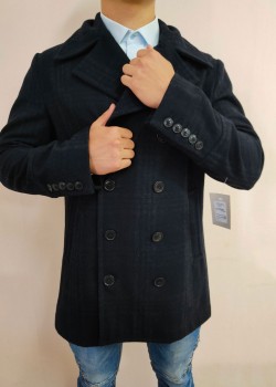 Мъжко палто в тъмносин цвят