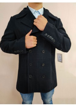 Мъжко палто в тъмносин цвят