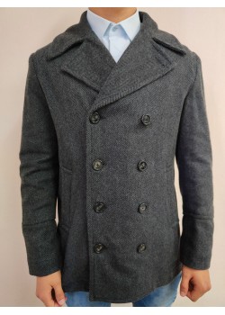 Мъжко палто в тъмносив цвят