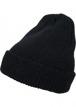 Шапка бийни в черен цвят Long Knit Beanie  Шапка бийни в черен цвят Long Knit Beanie