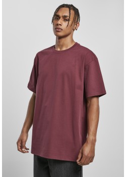 Мъжка изчистена тениска в тъмночервенo Urban Classics cherry 