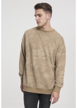 Мъжки пуловер в пясъчен камуфлаж Urban Classics sand camo 