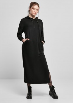 Дамска рокля с дълги ръкави в черно Ladies Long Hoody Dress Дамска рокля с дълги ръкави в черно Ladies Long Hoody Dress