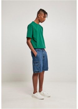 Мъжки дънкови гащи в син цвят Denim Cargo Shorts Мъжки дънкови гащи в син цвят Denim Cargo Shorts