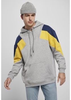 Мъжки сив суичър Urban Classics 3-Tone Мъжки сив суичър Urban Classics 3-Tone