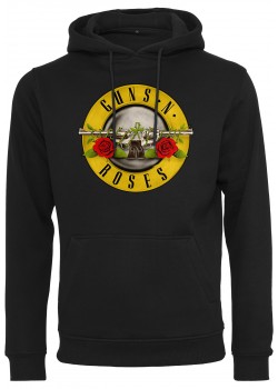 Мъжки суичър Merchcode Guns n' Roses Logo в черен цвят Мъжки суичър Merchcode Guns n' Roses Logo в черен цвят