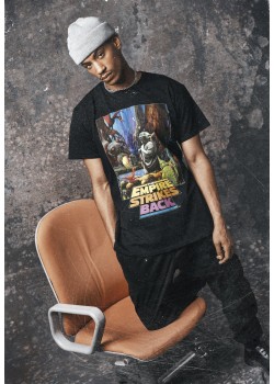 Мъжка тениска MERCHCODЕ Star Wars Yoda Poste в черен цвят Мъжка тениска MERCHCODЕ Star Wars Yoda Poste в черен цвят