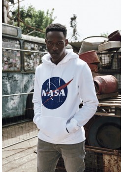 Мъжки суичър Mister Tee NASA в бял цвят Мъжки суичър Mister Tee NASA в бял цвят