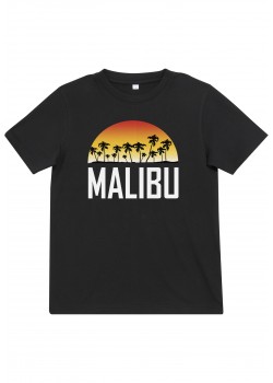 Детска тениска в черен цвят Mister Tee Kids Malibu  Детска тениска в черен цвят Mister Tee Kids Malibu