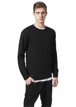 Мъжка черна блуза Urban Classics Diamond Quilt