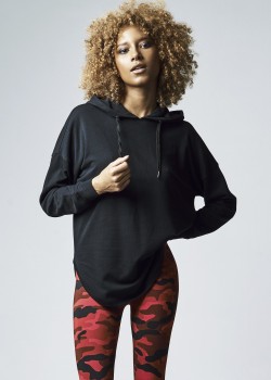 Дамски суичър в черно Urban Classics Ladies Oversized Terry Hoody  Дамски суичър в черно Urban Classics Ladies Oversized Terry Hoody
