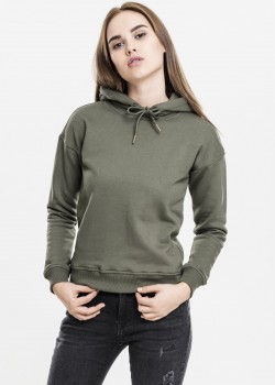 Дамски суичър в цвят маслина Urban Classics Ladies Hoody  Дамски суичър в цвят маслина Urban Classics Ladies Hoody