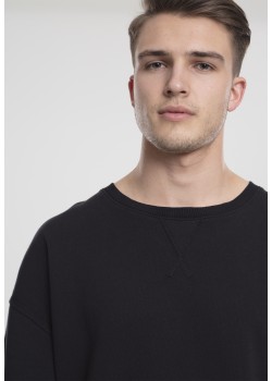Мъжка блуза в черно Urban Classics Oversized Open Edge Crew 