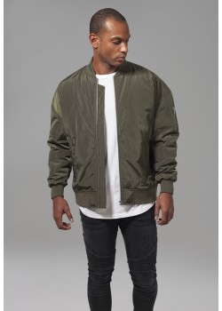 Мъжко яке, тип бомбър Urban Classics Oversized в цвят маслина Мъжко яке, тип бомбър Urban Classics Oversized в цвят маслина