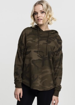 Дамски суичър в камуфлажен цвят Urban Classics Ladies Oversized Camo Hoody Дамски суичър в камуфлажен цвят Urban Classics Ladies Oversized Camo Hoody