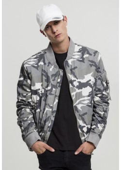 Мъжко камуфлажно яке тип бомбър Urban Classics snow camo Мъжко камуфлажно яке тип бомбър Urban Classics snow camo