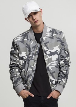 Мъжко камуфлажно яке тип бомбър Urban Classics snow camo Мъжко камуфлажно яке тип бомбър Urban Classics snow camo