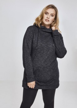 Дамски дълъг суичър Urban Classics в тъмносив цвят Дамски дълъг суичър Urban Classics в тъмносив цвят