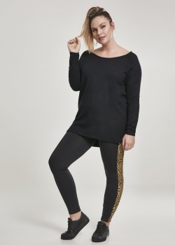 Дамски клин Urban Classics blk/leo в черен цвят Дамски клин Urban Classics blk/leo в черен цвят