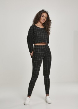 Дамски клин в черно Urban Classics Ladies Check High Waist Leggings Дамски клин в черно Urban Classics Ladies Check High Waist Leggings