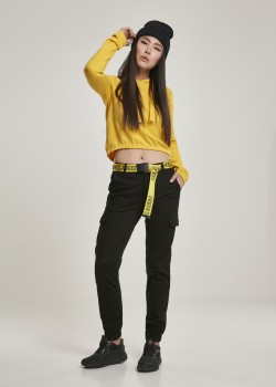Дамски карго панталон в черно Urban Classics Ladies High Waist Cargo Pants Дамски карго панталон в черно Urban Classics Ladies High Waist Cargo Pants