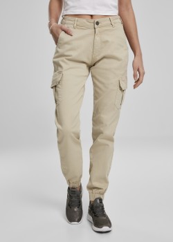 Дамски карго панталон в бежово Urban Classics Ladies High Waist Cargo Pants  Дамски карго панталон в бежово Urban Classics Ladies High Waist Cargo Pants