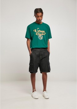 Мъжки дънкови гащи в черен цвят Denim Cargo Shorts Мъжки дънкови гащи в черен цвят Denim Cargo Shorts