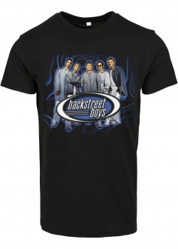 Мъжка тениска в черно Merchcode Backstreet Boys Throwback Oval Мъжка тениска в черно Merchcode Backstreet Boys Throwback Oval