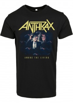 Мъжка тениска в черен цвят Merchcode Anthrax Among The Living Follow Me Мъжка тениска в черен цвят Merchcode Anthrax Among The Living Follow Me