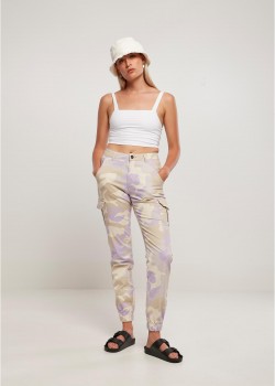 Дамски карго панталон в светъл камуфлаж Ladies High Waist lilaccamo Дамски карго панталон в светъл камуфлаж Ladies High Waist lilaccamo