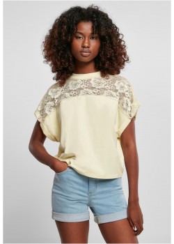 Дамска широка тениска в светложълт цвят Ladies Oversized Tee