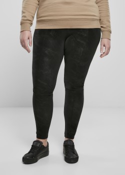 Дамски черен панталон Ladies Washed Faux Leather Pants Дамски черен панталон Ladies Washed Faux Leather Pants