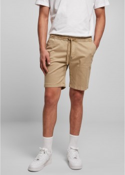 Мъжки къси панталони в бежово Stretch Twill Joggshorts Мъжки къси панталони в бежово Stretch Twill Joggshorts