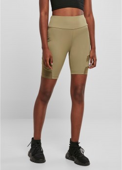 Дамски къс клин в цвят каки Ladies High Waist Tech Shorts Дамски къс клин в цвят каки Ladies High Waist Tech Shorts