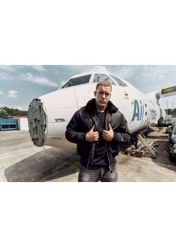 Авиаторско мъжко яке в черен цвят Brandit MA2 Jacket Fur Collar  Авиаторско мъжко яке в черен цвят Brandit MA2 Jacket Fur Collar