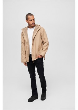 Мъжко яке - ветровка в цвят камел Brandit Windbreaker Frontzip camel  Мъжко яке - ветровка в цвят камел Brandit Windbreaker Frontzip camel