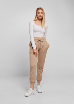 Дамско спортно долнище в бежов цвят Ladies High Waist Pants Дамско спортно долнище в бежов цвят Ladies High Waist Pants