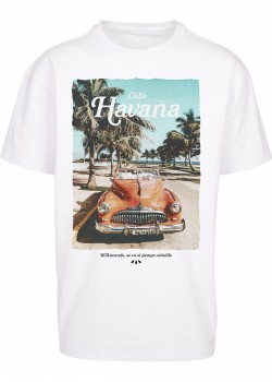 Мъжка тениска в бял цвят Mister Tee Havana Vibe  Мъжка тениска в бял цвят Mister Tee Havana Vibe