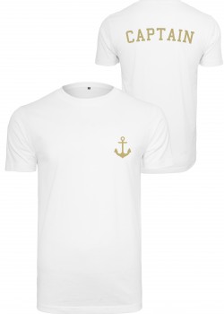 Мъжка тениска в бял цвят Mister Tee Captain  Мъжка тениска в бял цвят Mister Tee Captain