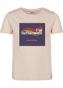 Детска тениска в розов цвят Mister Tee I?m Influencer 