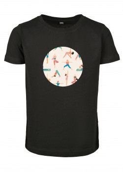 Детска тениска в черен цвят Mister Tee Yoga Girls