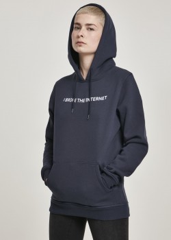 Дамски суичър Mister Tee I broke в тъмносин цвят Дамски суичър Mister Tee I broke в тъмносин цвят