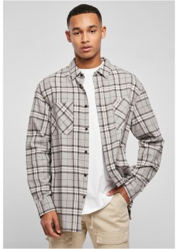 Мъжка карирана риза Urban Classics Long Shirt Мъжка карирана риза Urban Classics Long Shirt