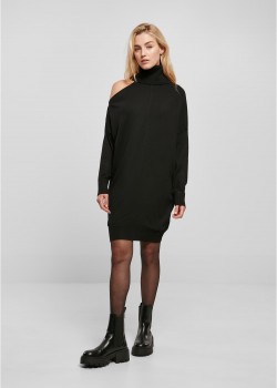 Дамска плетена рокля в черен цвят Urban Classics Ladies Dress Дамска плетена рокля в черен цвят Urban Classics Ladies Dress