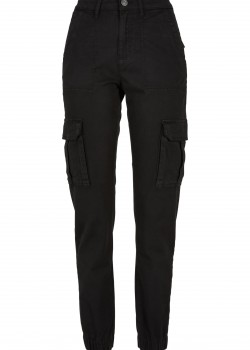 Дамски панталон в черен цвят Urban Classics Ladies Pants Дамски панталон в черен цвят Urban Classics Ladies Pants