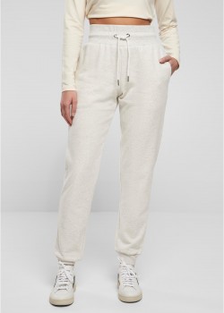 Дамско долнище в бял цвят Urban Classics Ladies High Waist Pants Дамско долнище в бял цвят Urban Classics Ladies High Waist Pants
