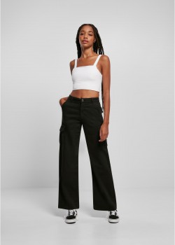 Дамски карго панталон в черен цвят Urban Classics Ladies Cargo Pants Дамски карго панталон в черен цвят Urban Classics Ladies Cargo Pants