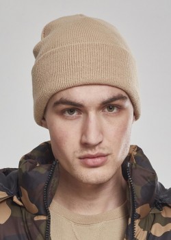 Шапка бийни в бежов цвят Heavyweight Long Beanie croissant  Шапка бийни в бежов цвят Heavyweight Long Beanie croissant