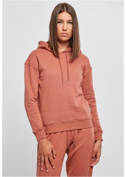 Дамски суичър в цвят праскова Urban Classics Ladies Organic Hoody