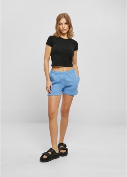 Дамски къси панталони в светлосин цвят Urban Classics Terry Shorts Дамски къси панталони в светлосин цвят Urban Classics Terry Shorts